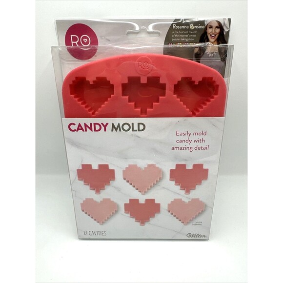 Wilton Heart Silicone Candy Mold Valentine Nerdy Nummies RO NEW - Picture 1 of 3
